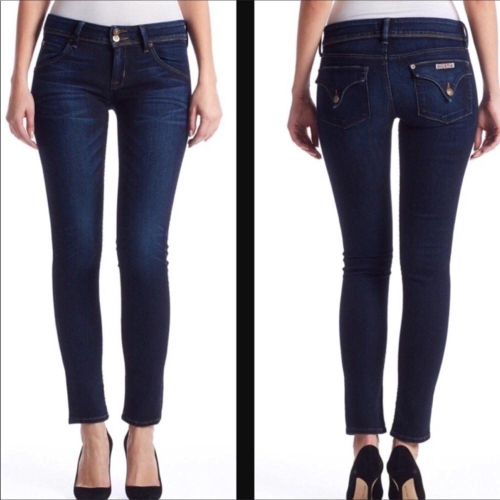 Hudson Flap Skinny Ankle Jeans